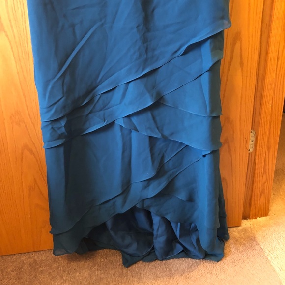 Beautiful aqua plus size formal gown - Picture 3 of 5